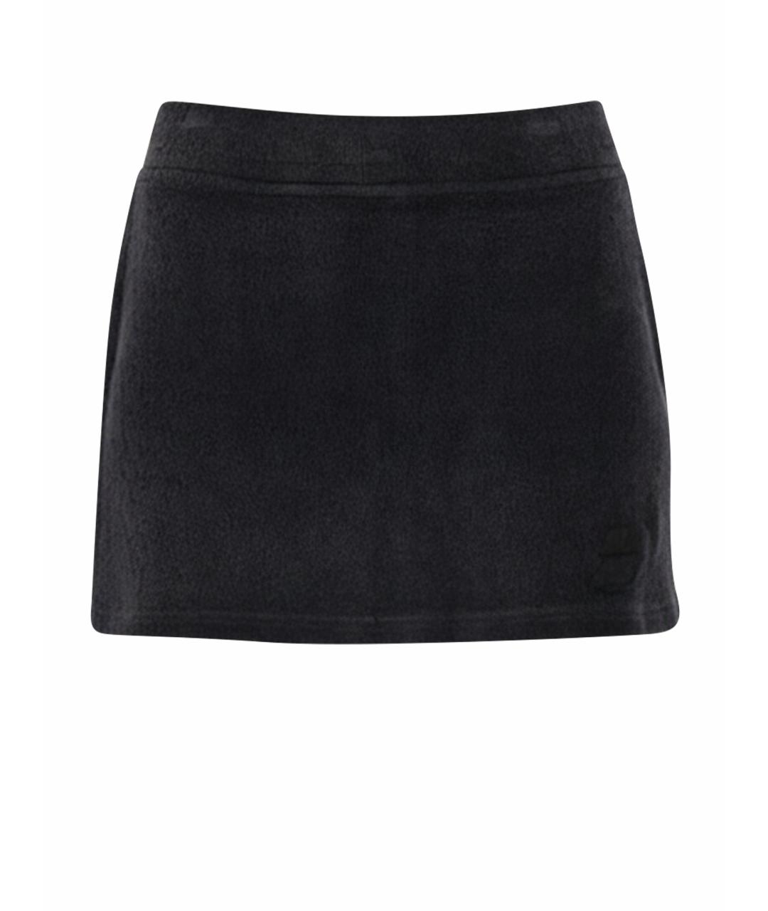 ALEXANDER WANG Черная хлопковая юбка мини, фото 1