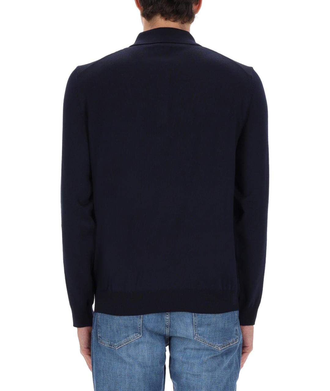 HUGO BOSS Синий шерстяной джемпер / свитер, фото 3