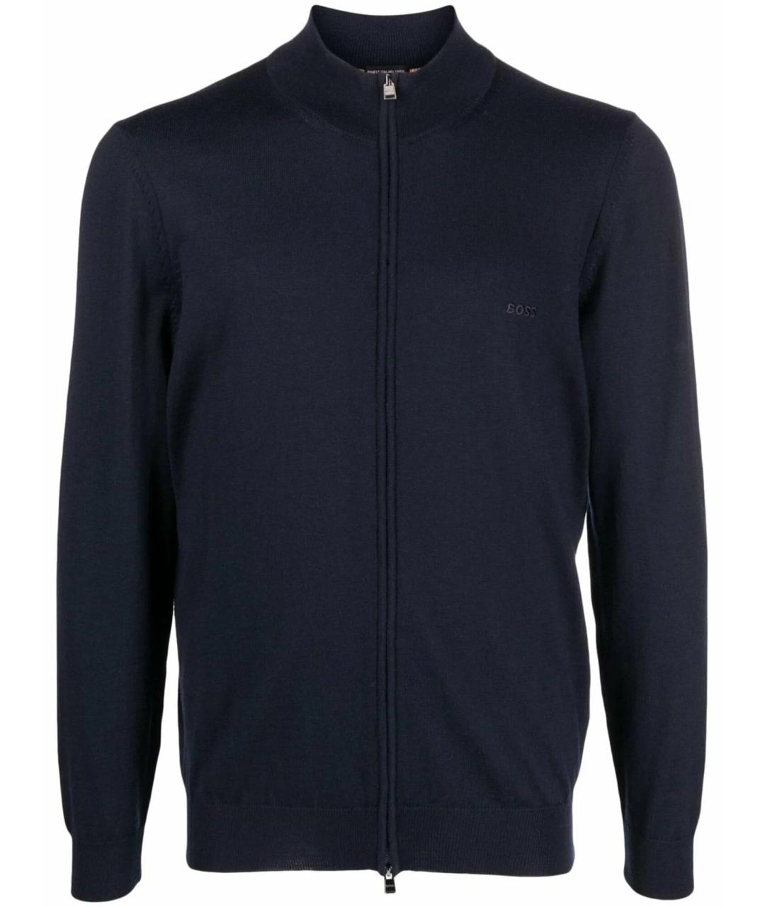 HUGO BOSS Синий шерстяной джемпер / свитер, фото 1