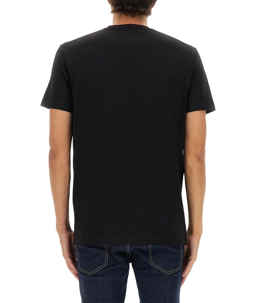 DSQUARED2 Черная хлопковая футболка, фото 3