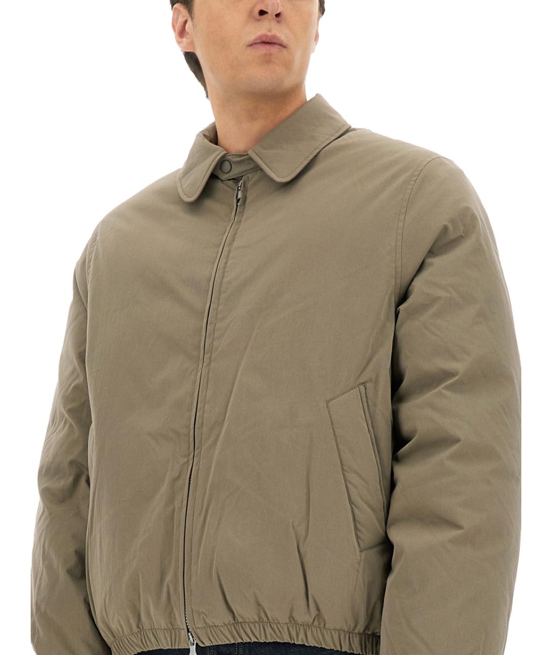 OUR LEGACY Зеленая хлопко-эластановая куртка, фото 5