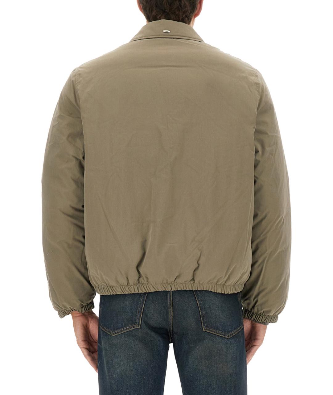 OUR LEGACY Зеленая хлопко-эластановая куртка, фото 4