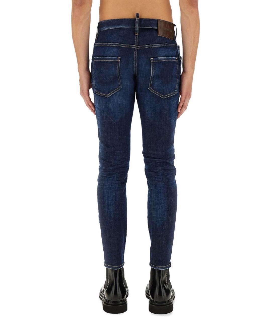DSQUARED2 Синие хлопковые джинсы скинни, фото 4