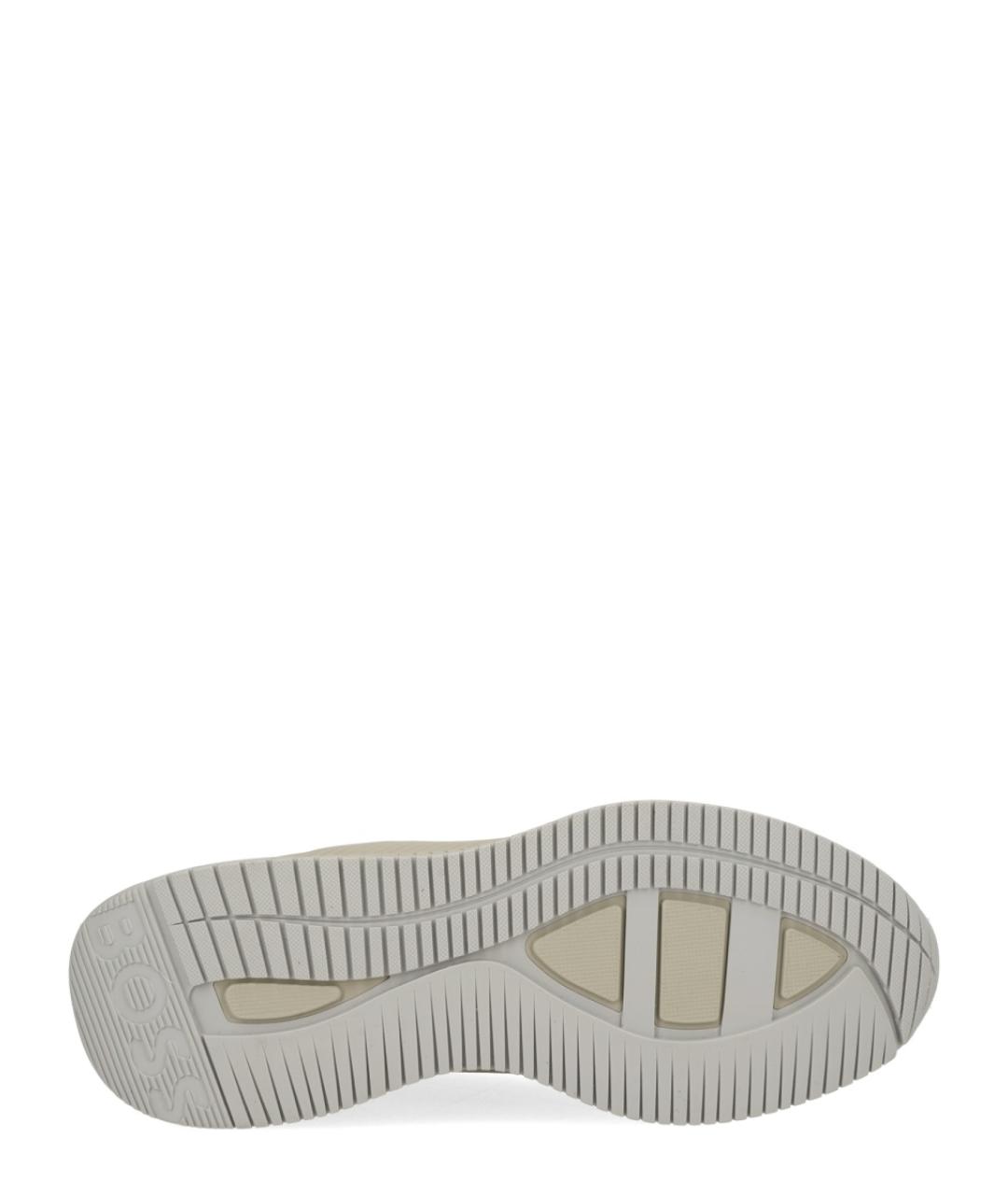 HUGO BOSS Бежевые текстильные низкие кроссовки / кеды, фото 6