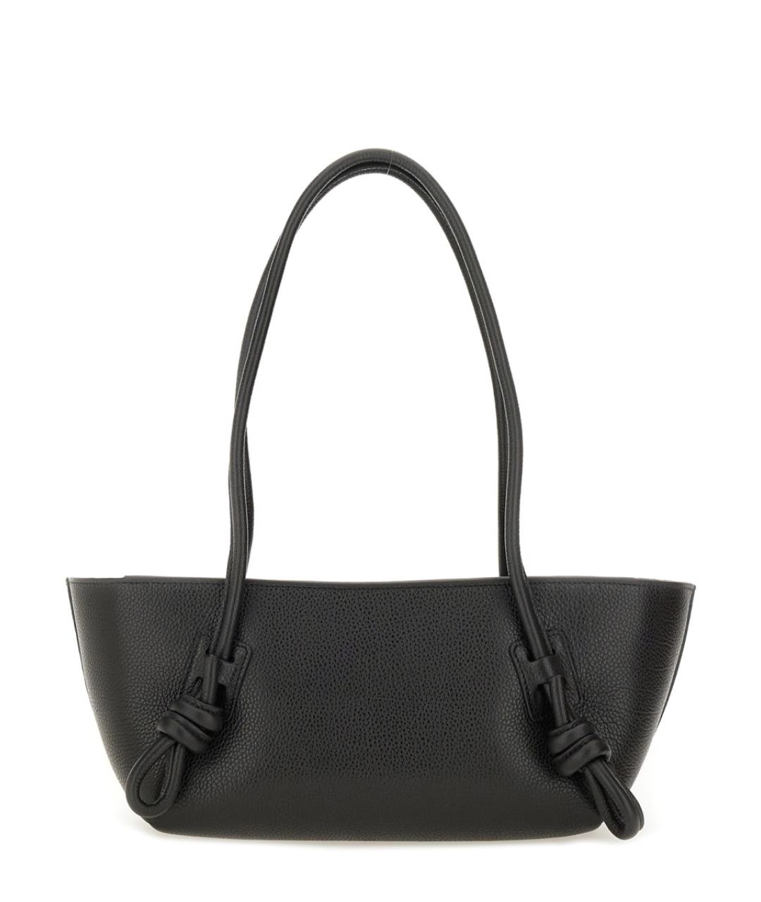 HEREU Черная кожаная сумка тоут, фото 2