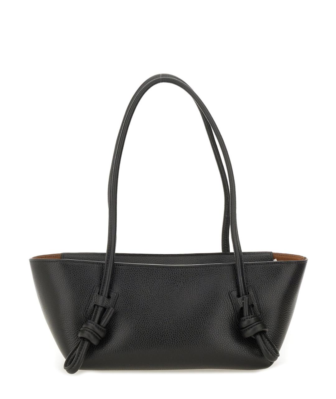 HEREU Черная кожаная сумка тоут, фото 1