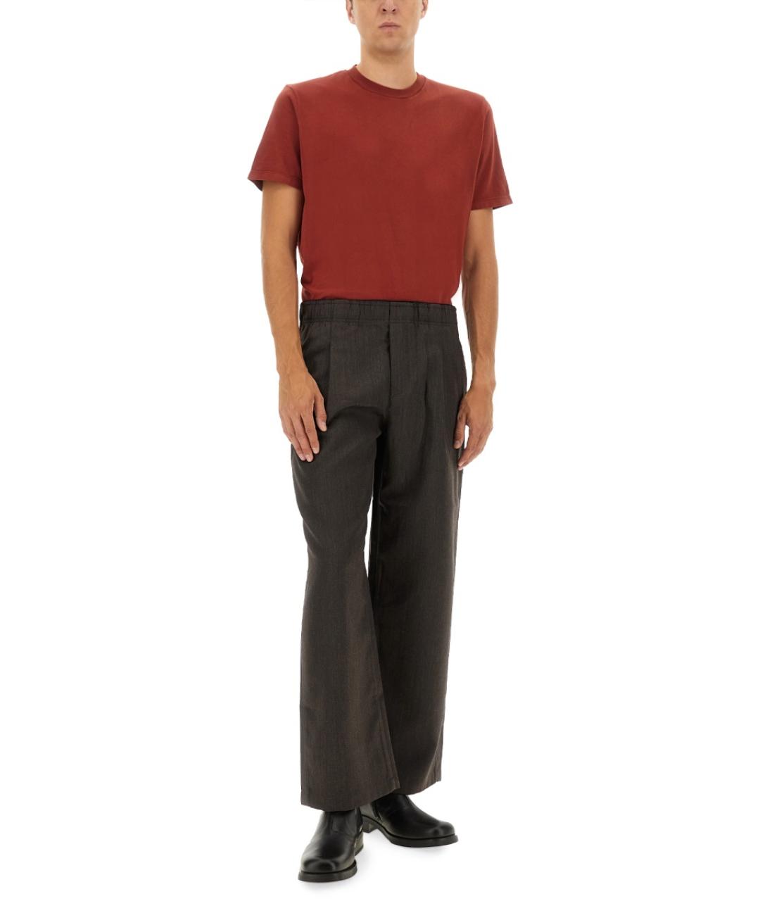 OUR LEGACY Красная хлопковая футболка, фото 2