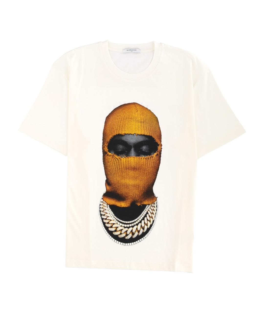 IH NOM UH NIT Белая хлопковая футболка, фото 1