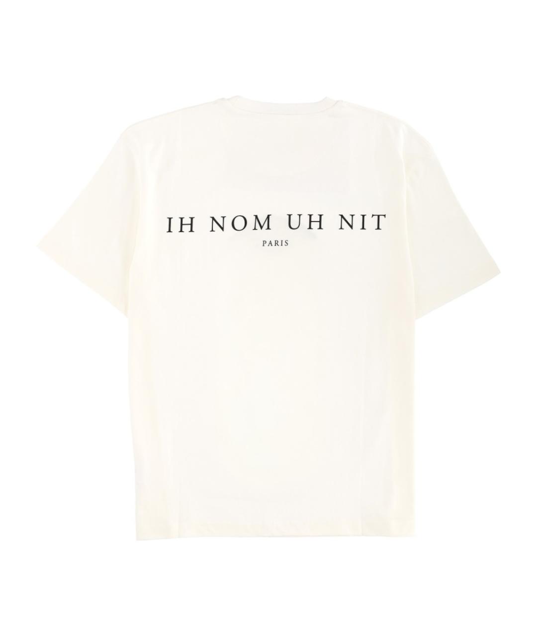 IH NOM UH NIT Белая хлопковая футболка, фото 2