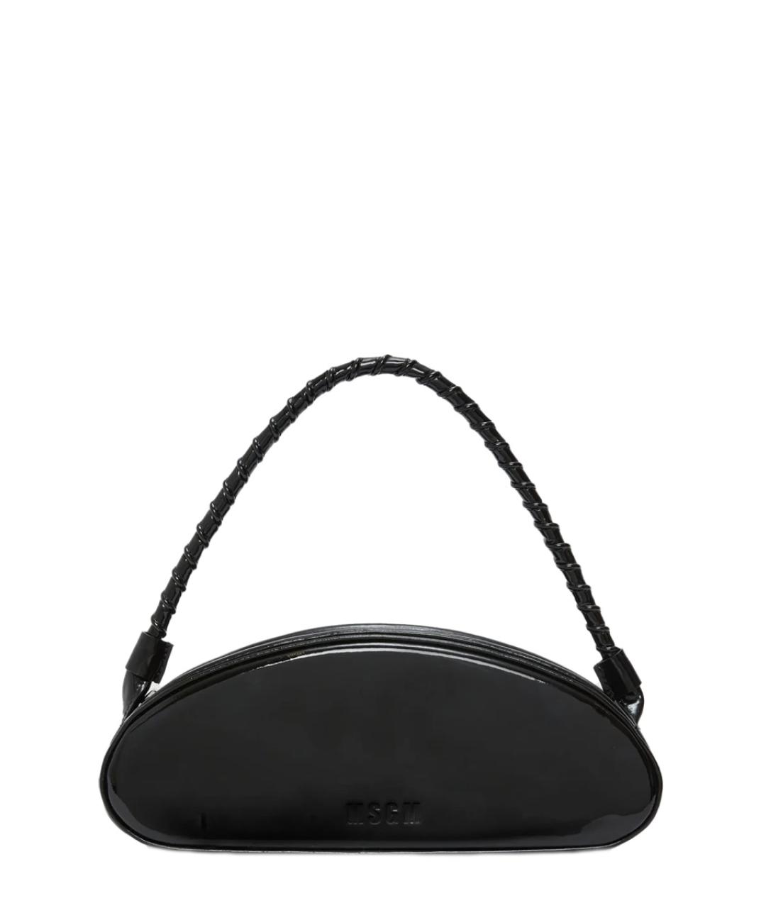 MSGM Черная кожаная сумка через плечо, фото 1