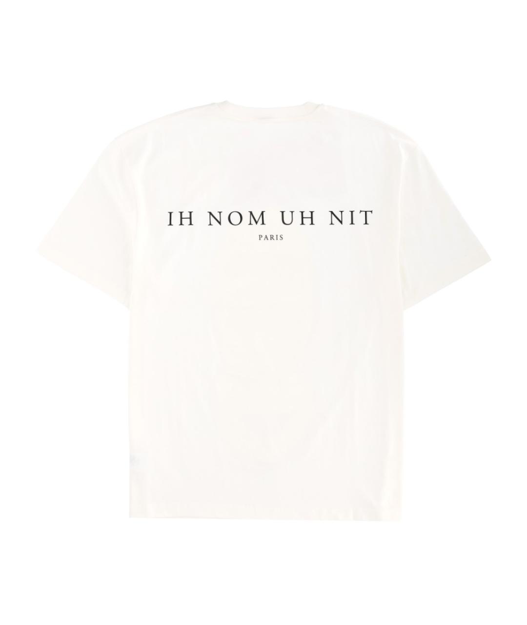 IH NOM UH NIT Белая хлопковая футболка, фото 2