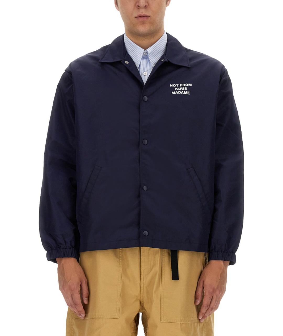 Drole de Monsieur Синяя полиамидовая куртка, фото 2