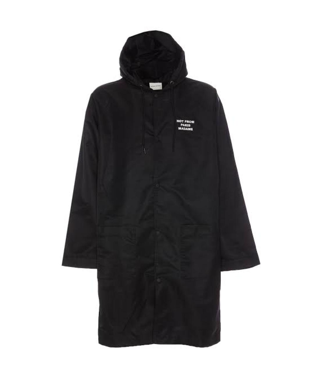 Drole de Monsieur Черный полиамидовый тренч / плащ, фото 1