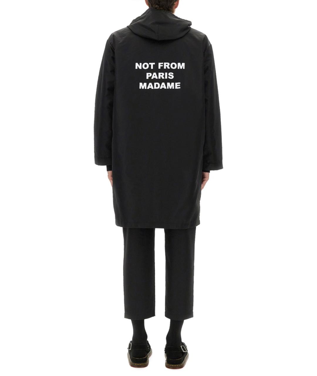 Drole de Monsieur Черный полиамидовый тренч / плащ, фото 3