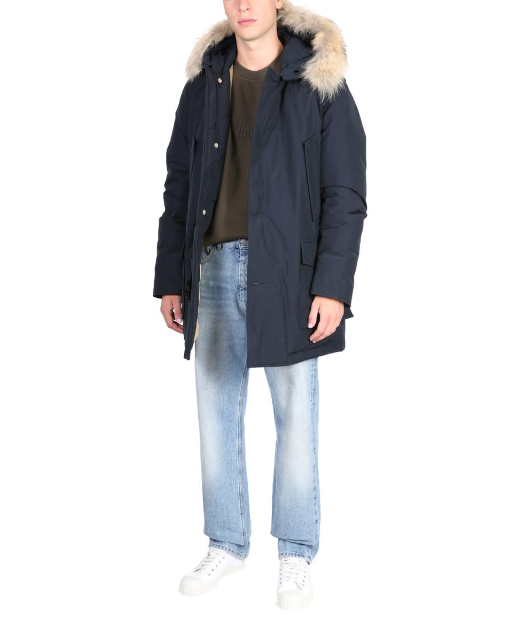 WOOLRICH Синяя хлопковая парка, фото 2