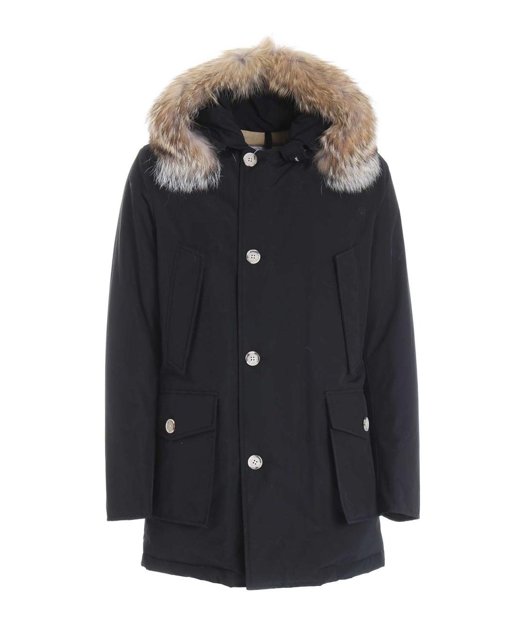 WOOLRICH Черная хлопковая парка, фото 1