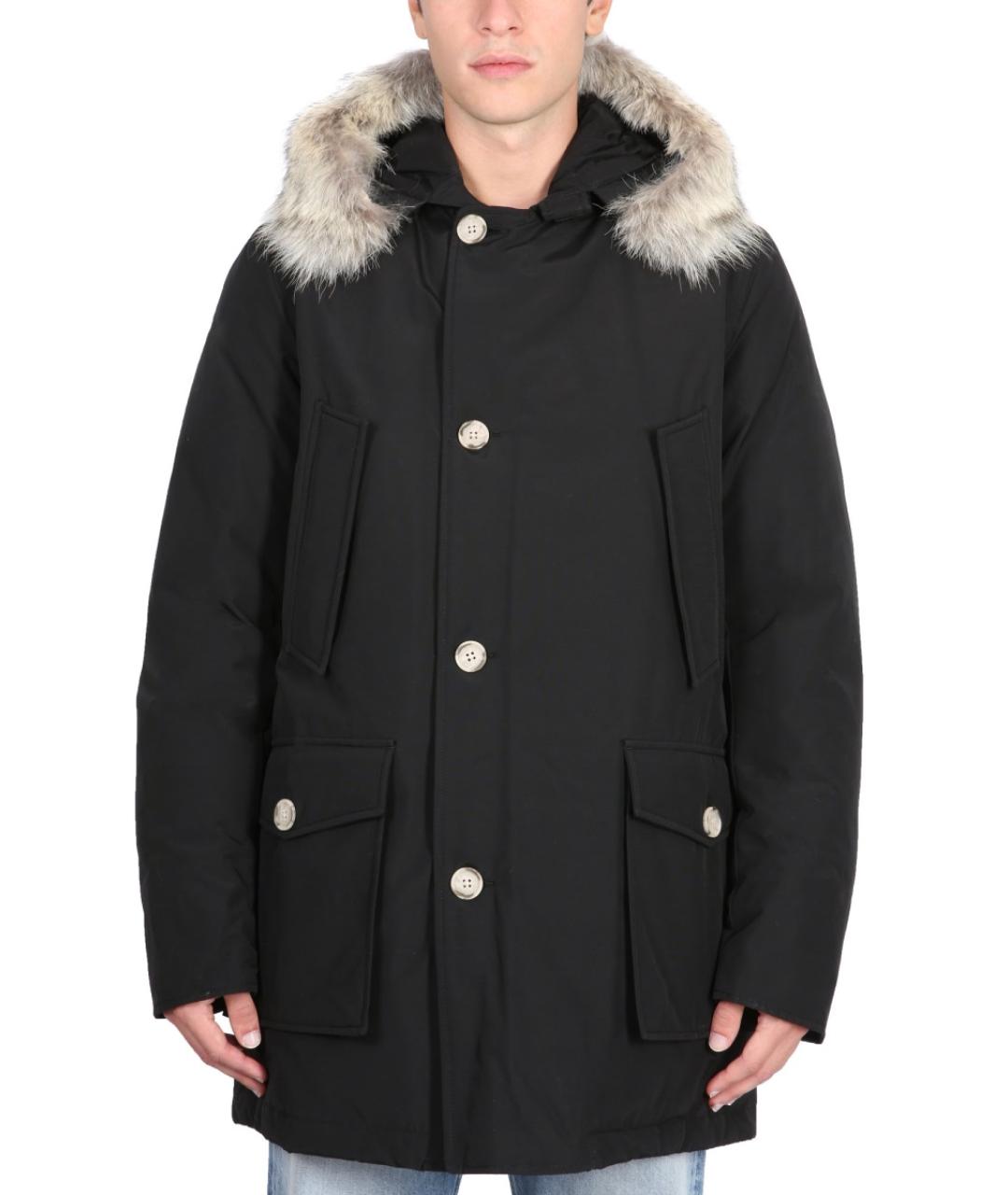 WOOLRICH Черная хлопковая парка, фото 5