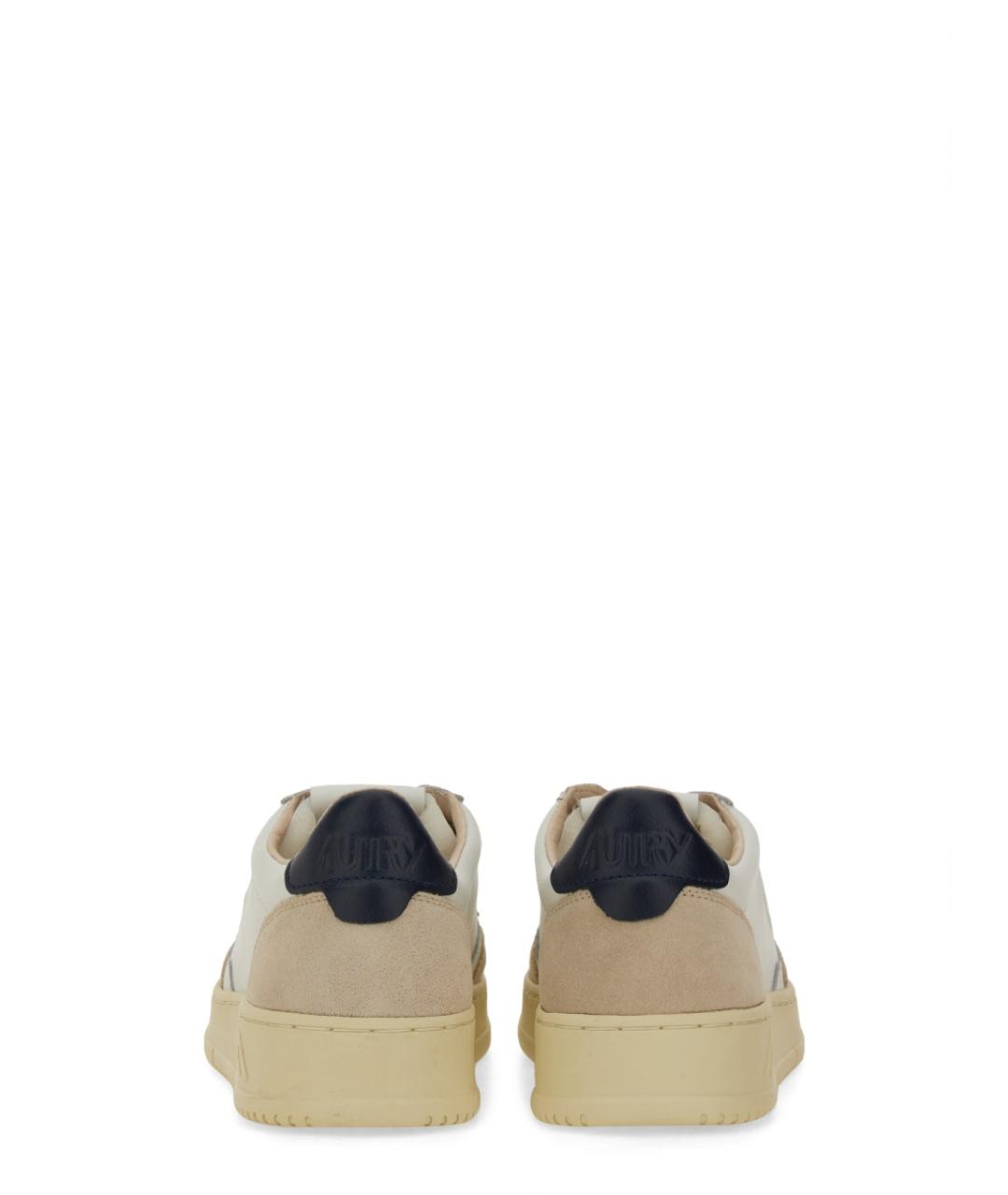 AUTRY Белые кожаные низкие кроссовки / кеды, фото 6