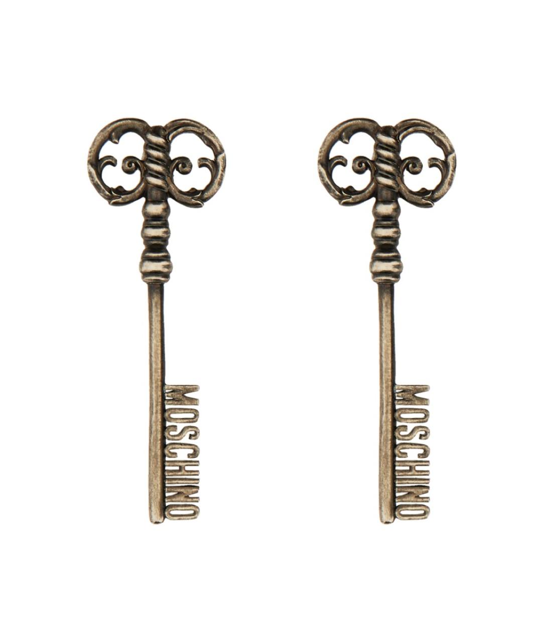 MOSCHINO Серебряные латунные серьги, фото 1