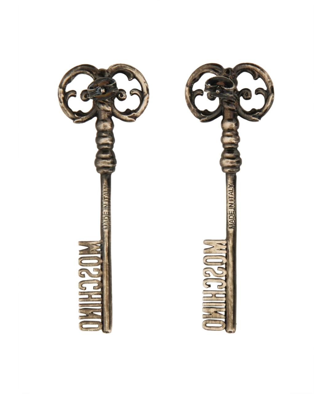 MOSCHINO Серебряные латунные серьги, фото 2