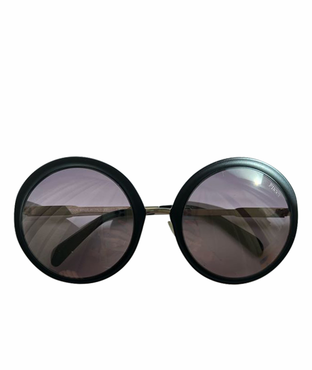 EMILIO PUCCI Фиолетовые пластиковые солнцезащитные очки, фото 1