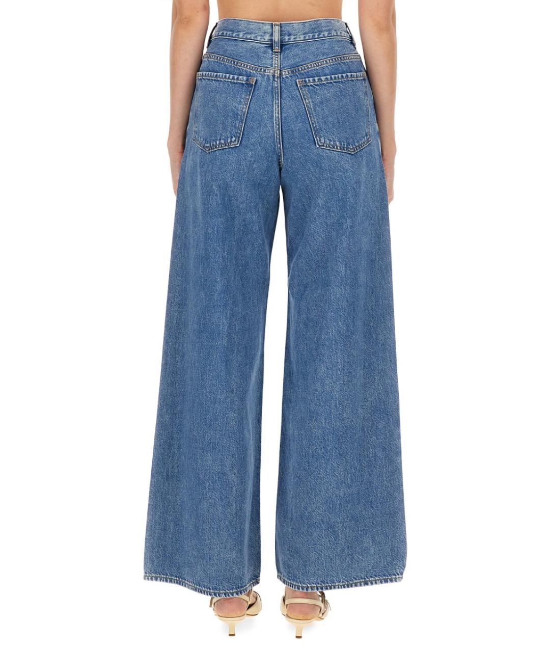 THEORY Синие хлопковые джинсы клеш, фото 3