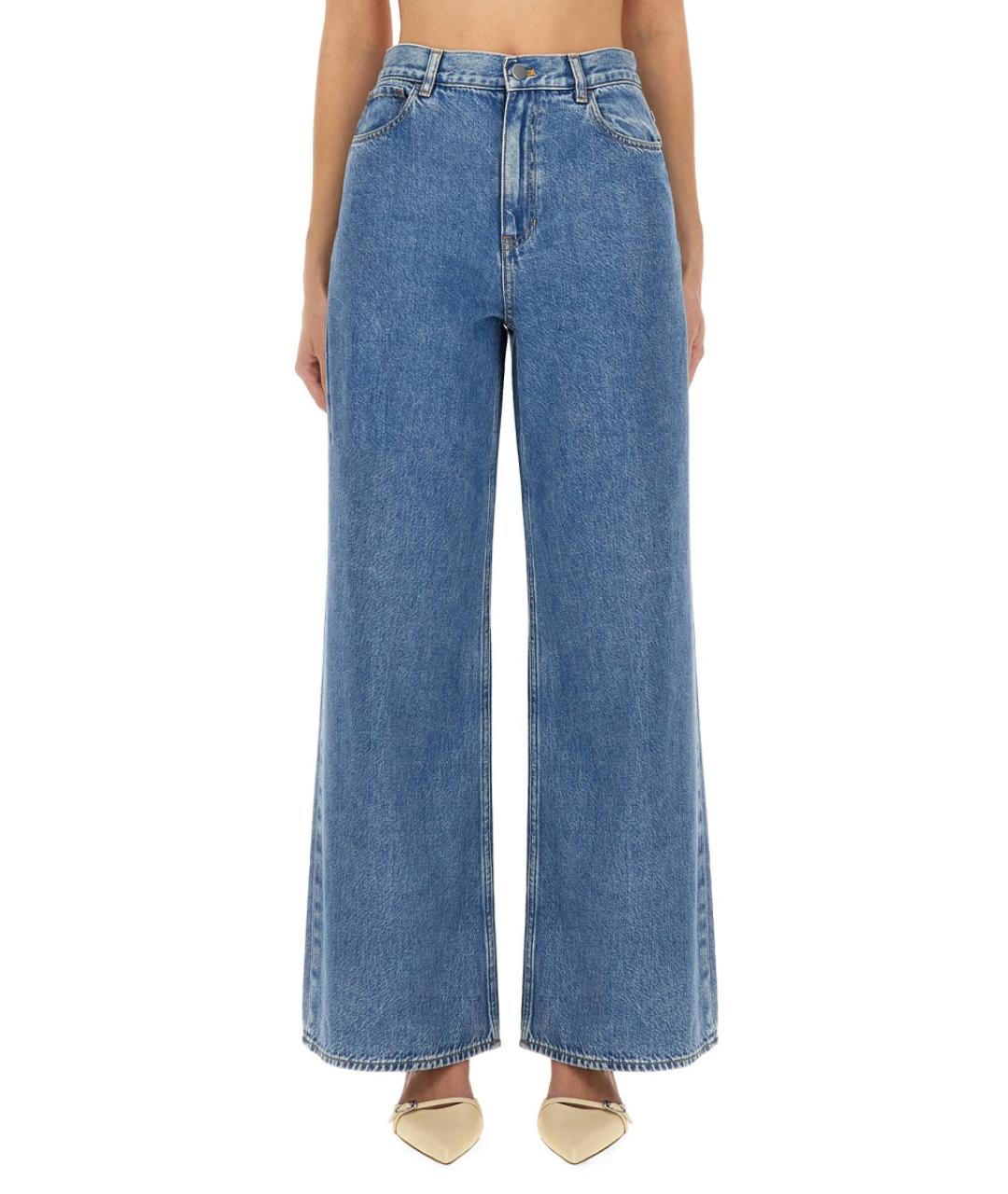 THEORY Синие хлопковые джинсы клеш, фото 5