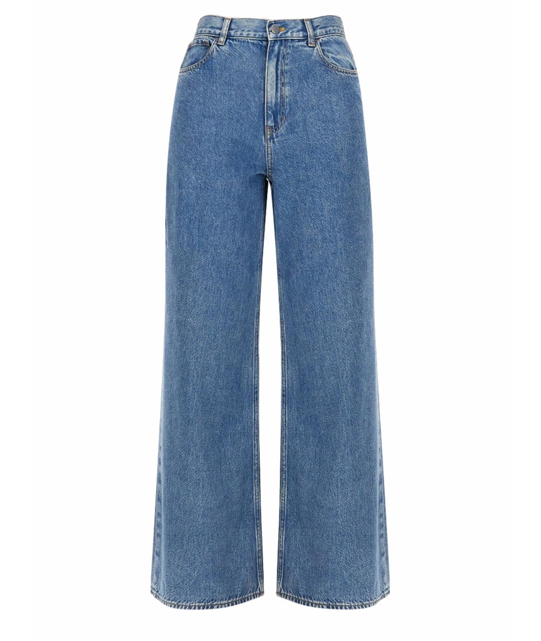 THEORY Синие хлопковые джинсы клеш, фото 1