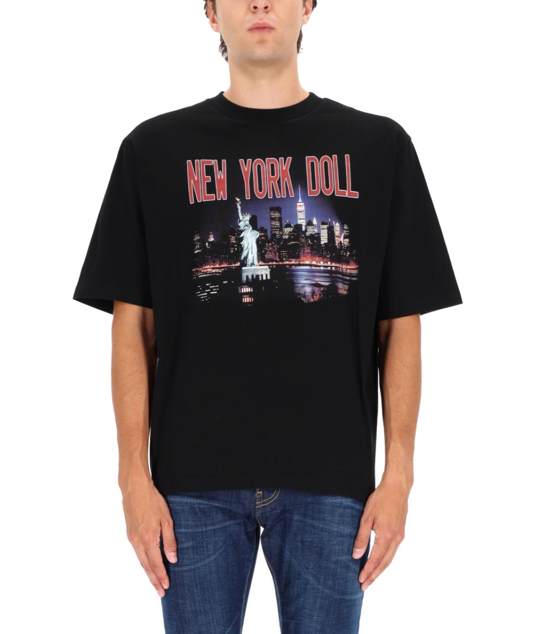 DSQUARED2 Черная хлопковая футболка, фото 5