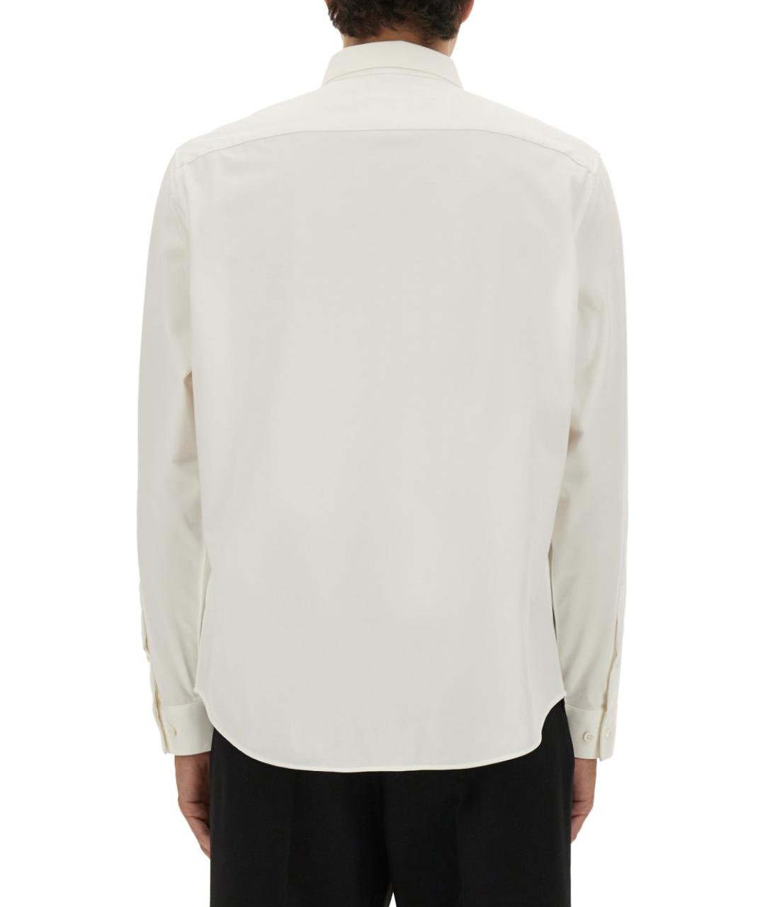 THEORY Белая хлопковая кэжуал рубашка, фото 3