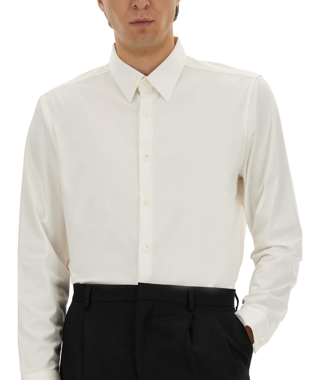 THEORY Белая хлопковая кэжуал рубашка, фото 4