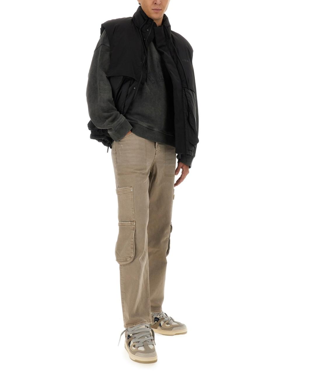 REPRESENT Черный полиэстеровый жилет, фото 2