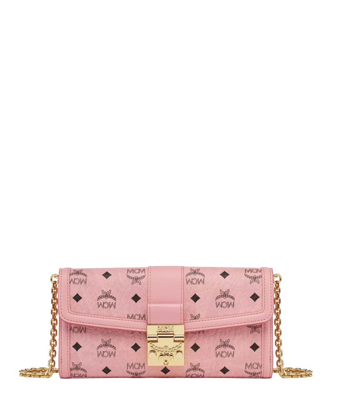 MCM Розовая сумка через плечо из искусственной кожи, фото 1