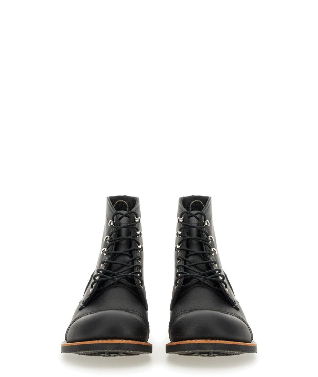 RED WING Черные кожаные высокие ботинки, фото 3