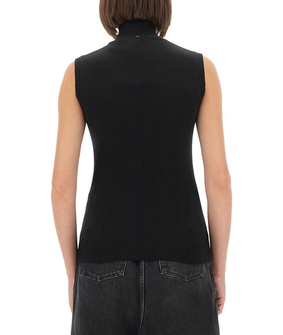 SPORTMAX Черная шерстяная майка, фото 3