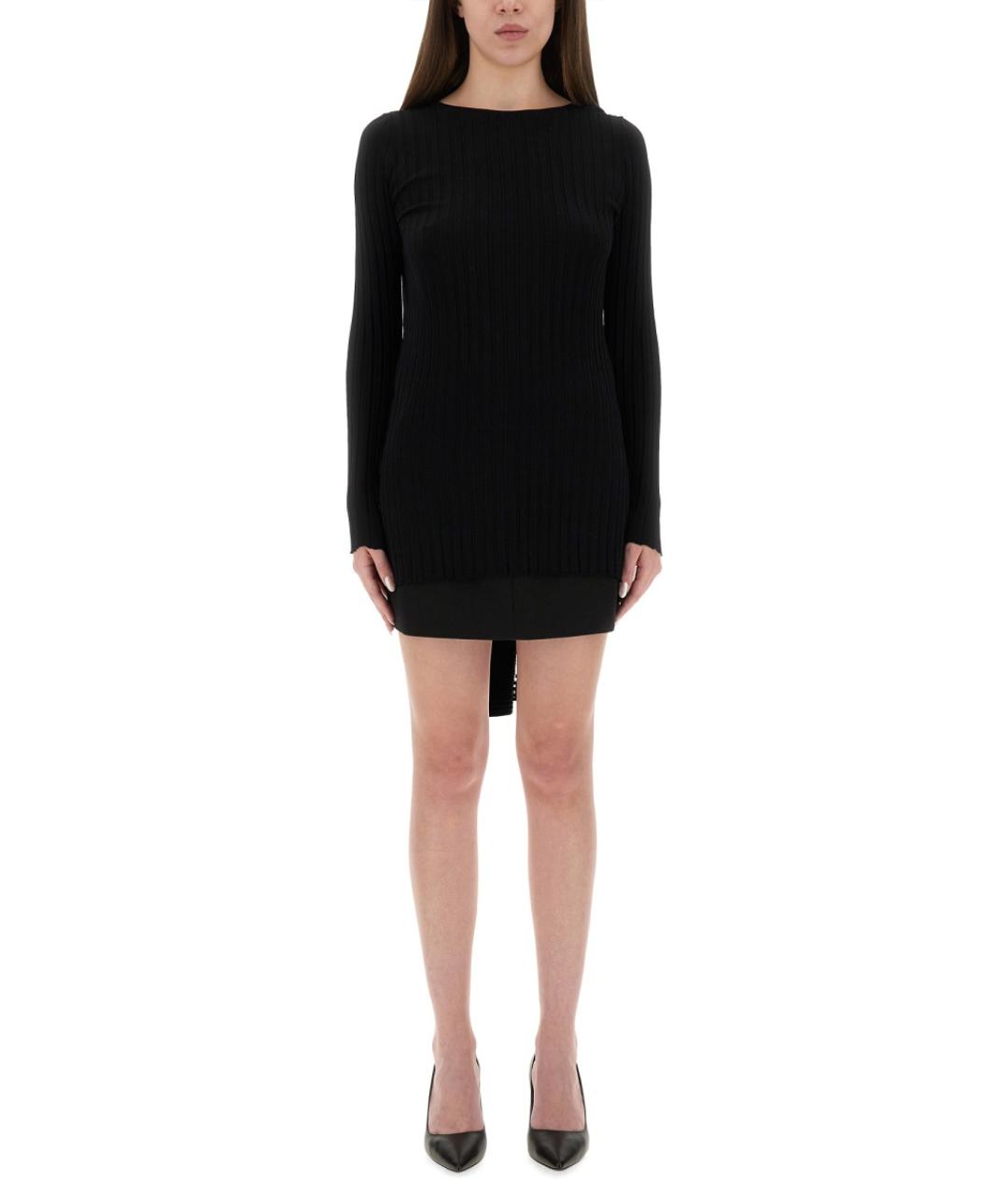 MOSCHINO JEANS Черный вискозный джемпер / свитер, фото 5