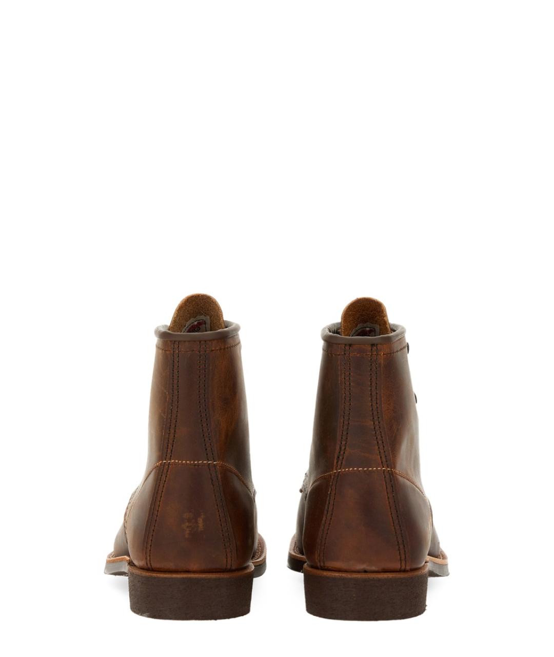 RED WING Коричневые кожаные высокие ботинки, фото 3