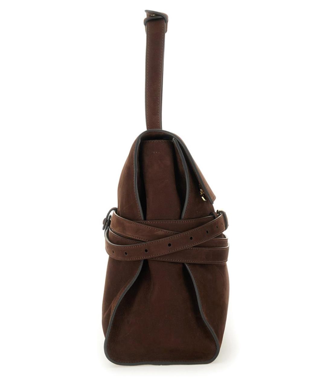 MOSCHINO Коричневая кожаная сумка тоут, фото 3