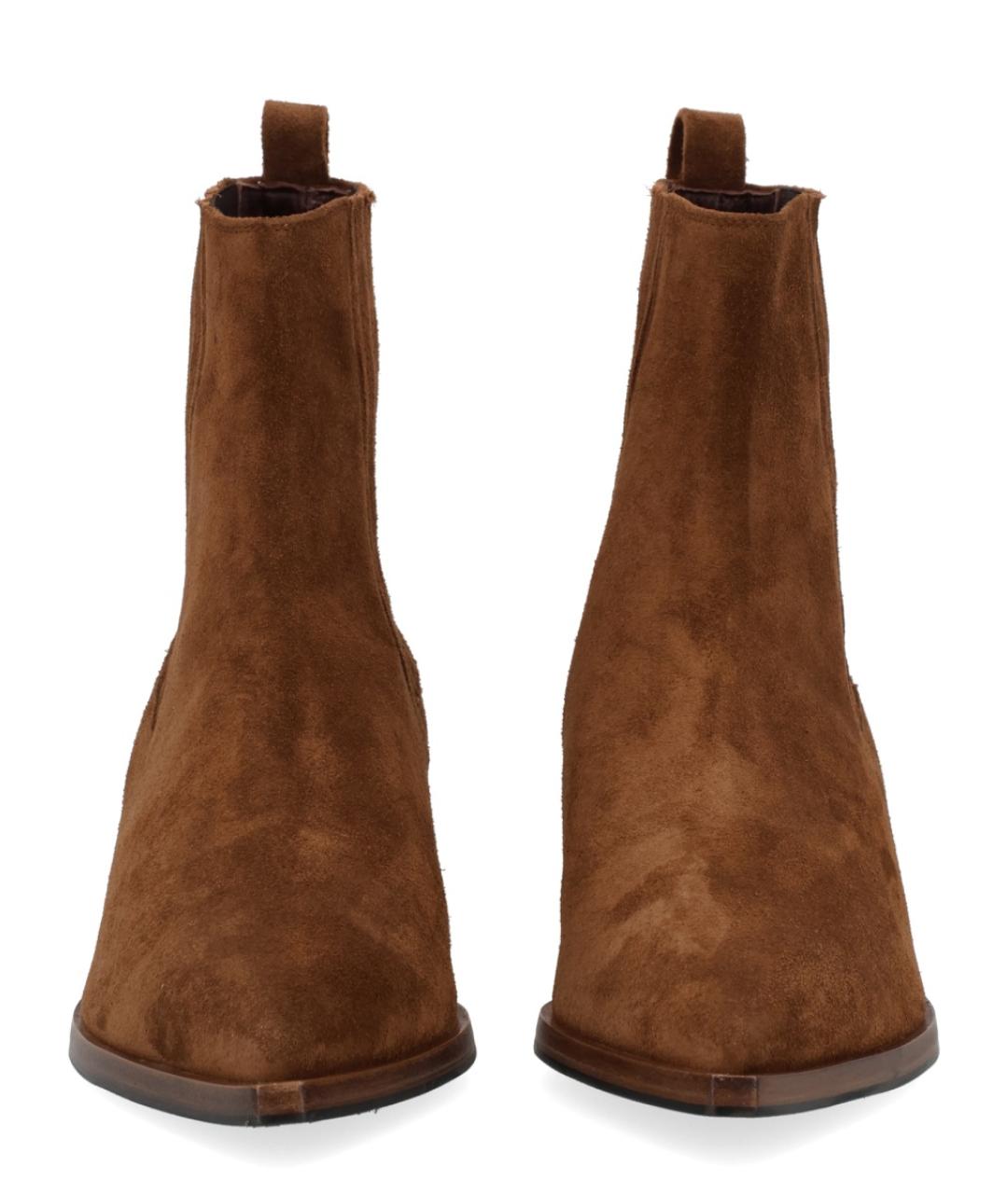 ROBERTO FESTA Коричневые кожаные ботильоны, фото 3