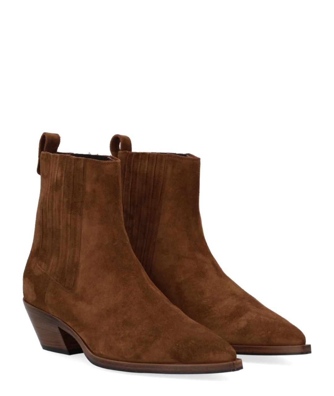 ROBERTO FESTA Коричневые кожаные ботильоны, фото 2