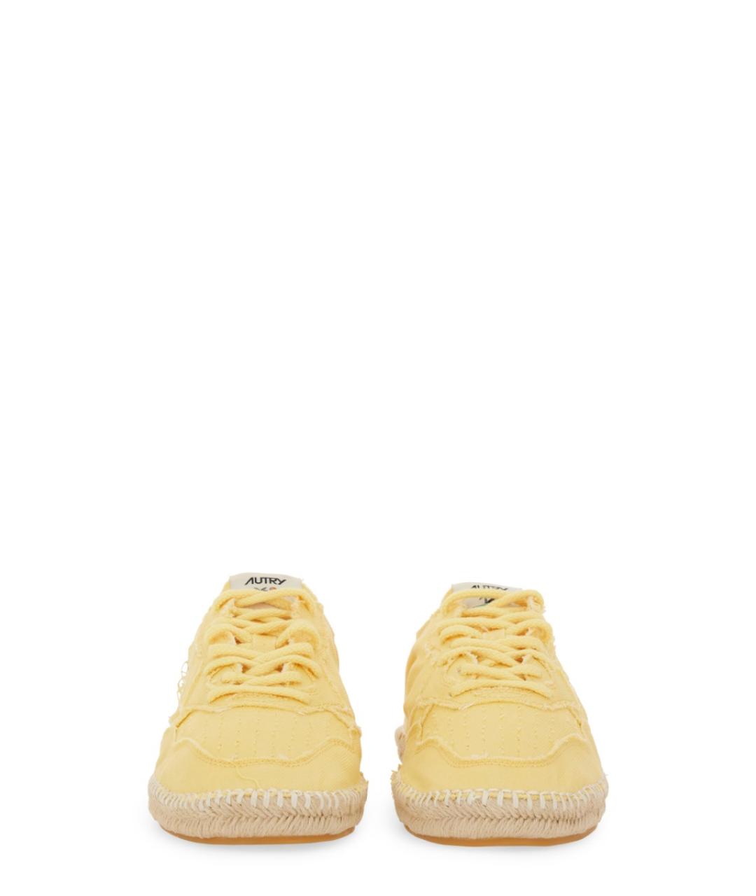 AUTRY Желтые текстильные кроссовки, фото 4