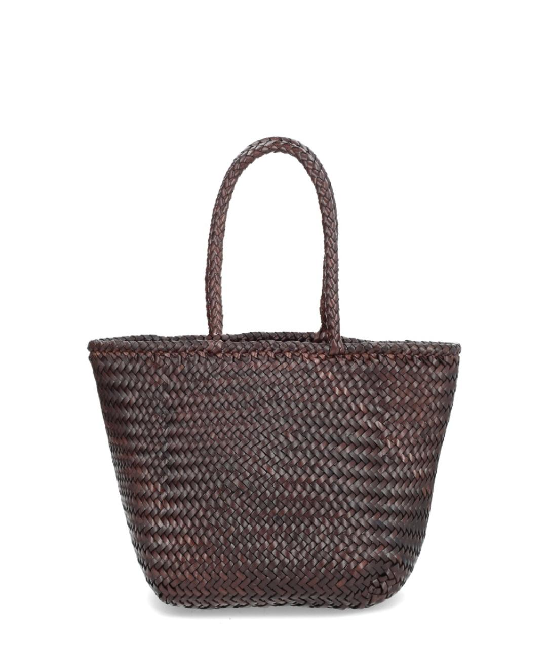 Dragon Diffusion Коричневая кожаная сумка через плечо, фото 4