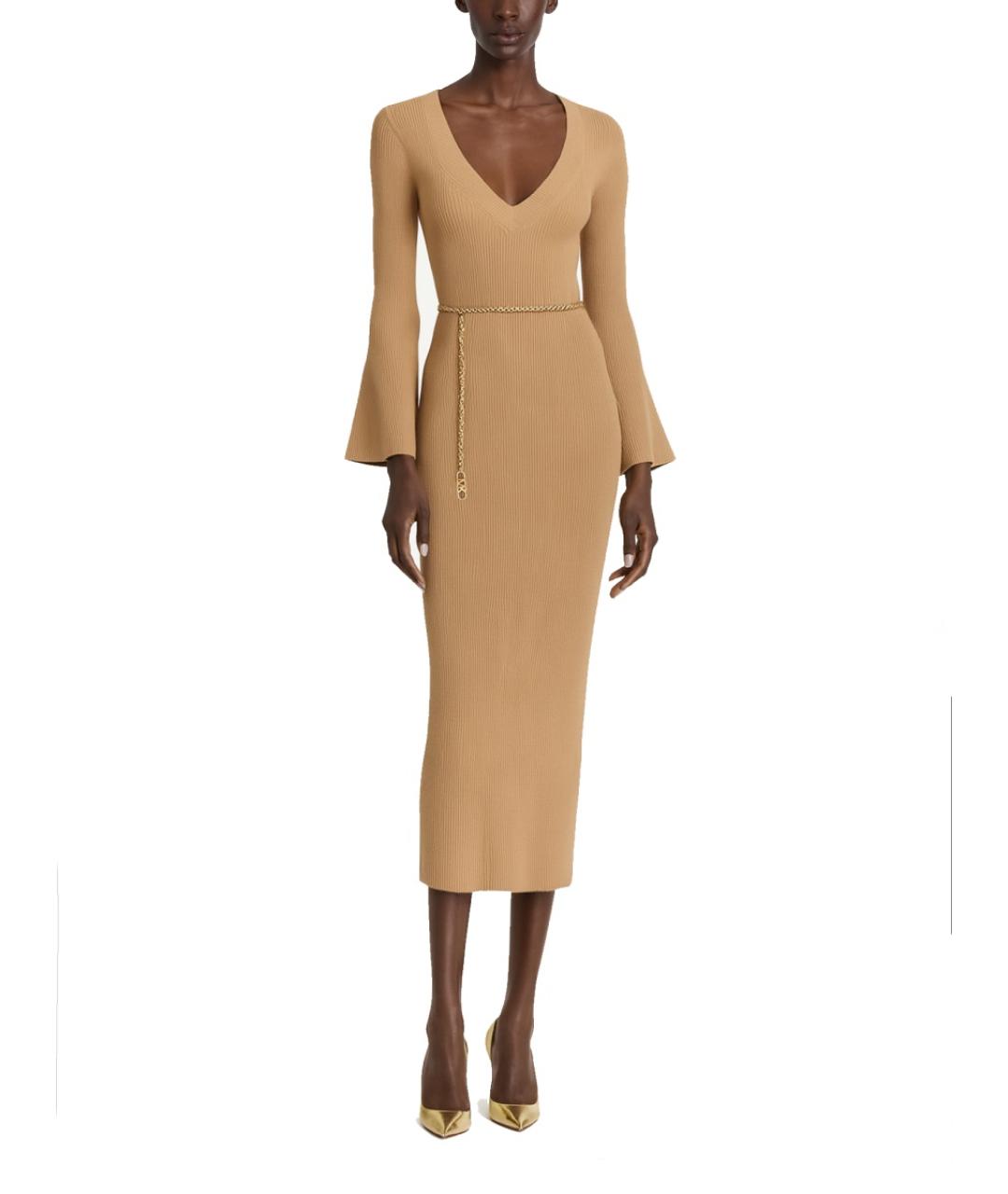 MICHAEL KORS Бежевое шерстяное платье, фото 2