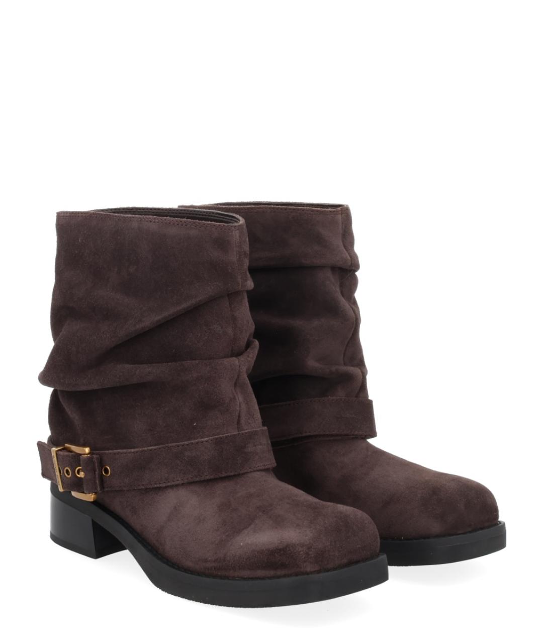 MICHAEL KORS Коричневые замшевые ботинки, фото 2