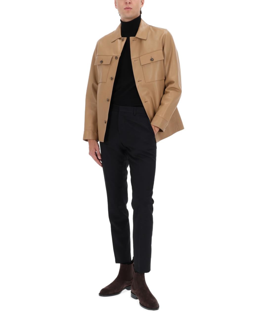 HUGO BOSS Бежевая полиэстеровая куртка, фото 2