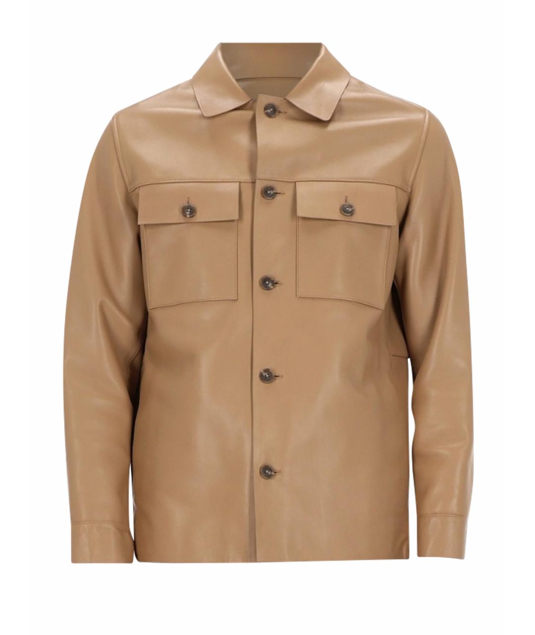 HUGO BOSS Бежевая полиэстеровая куртка, фото 1