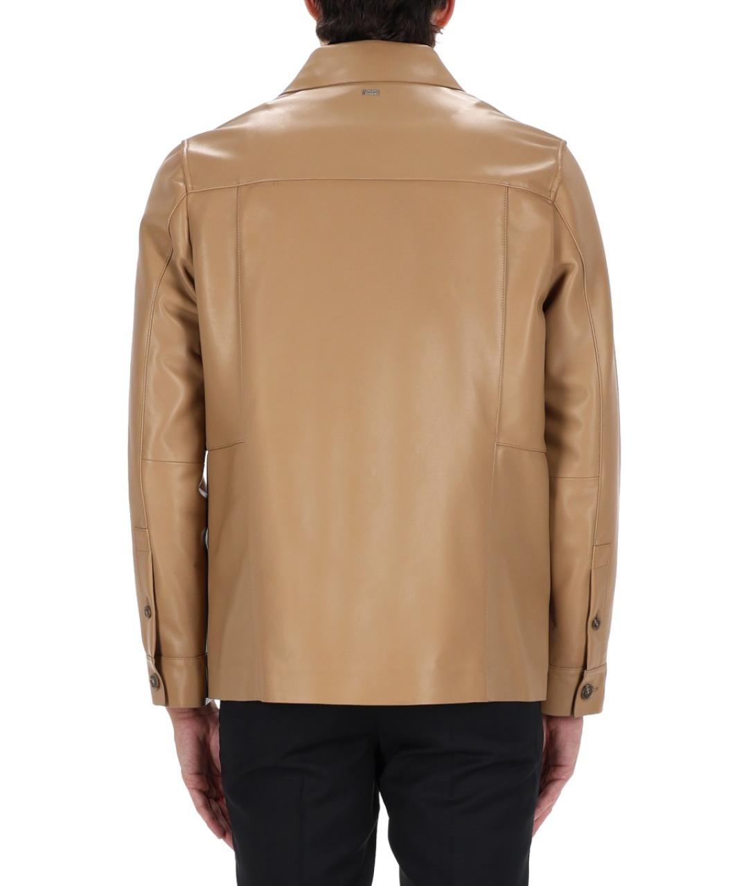 HUGO BOSS Бежевая полиэстеровая куртка, фото 3