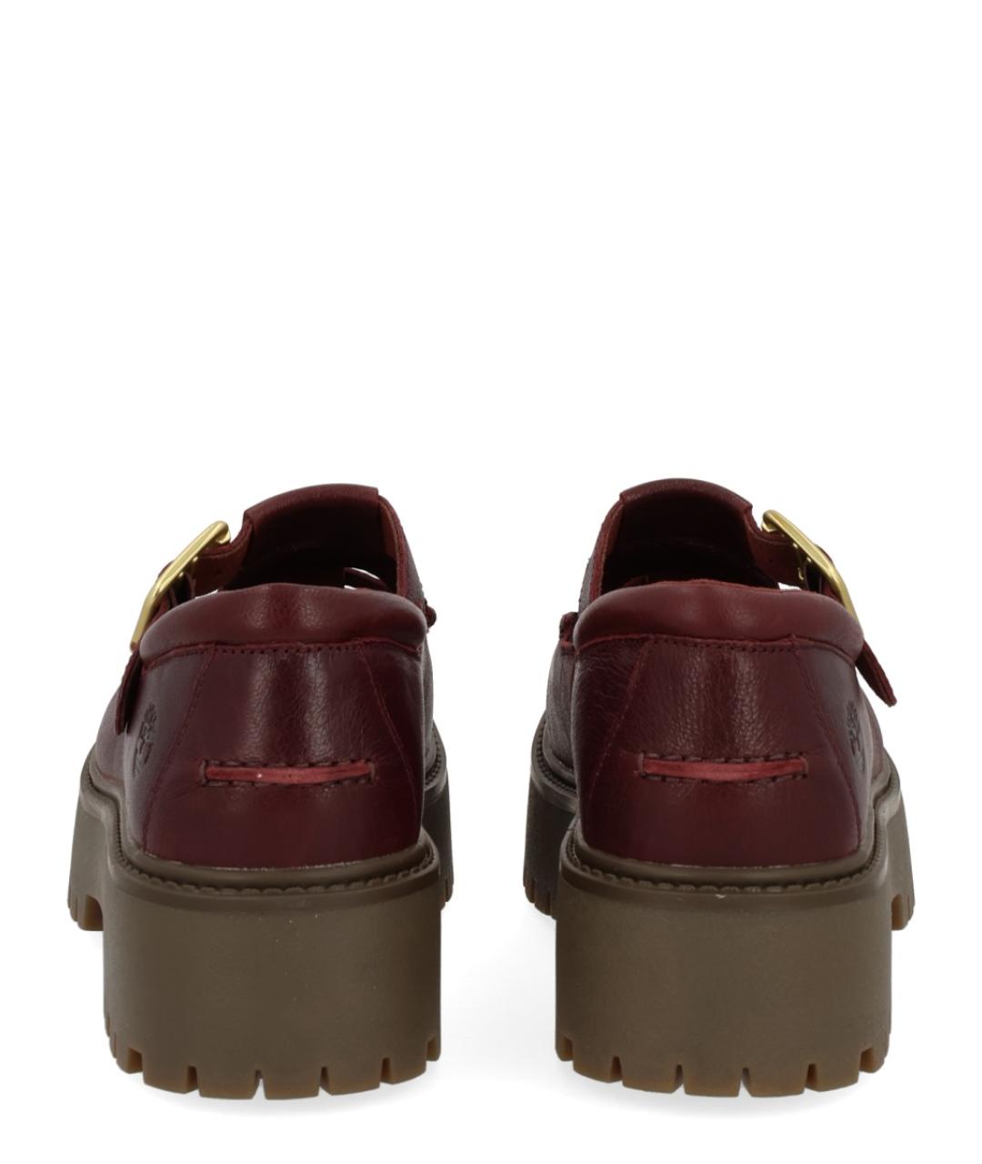 TIMBERLAND Бордовые кожаные лоферы, фото 4