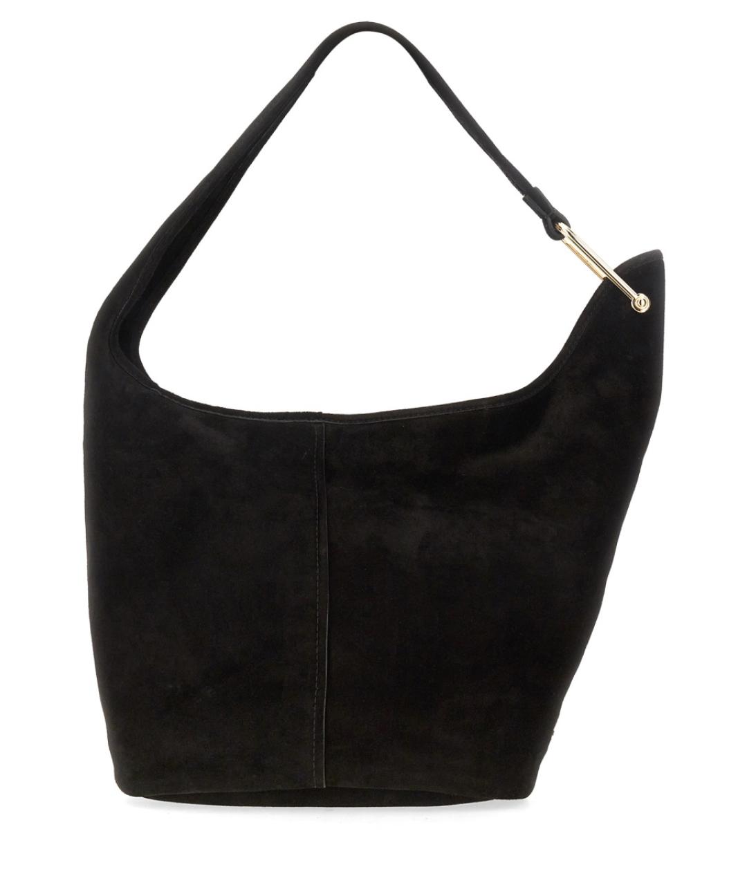 MICHAEL KORS Черная кожаная сумка через плечо, фото 2