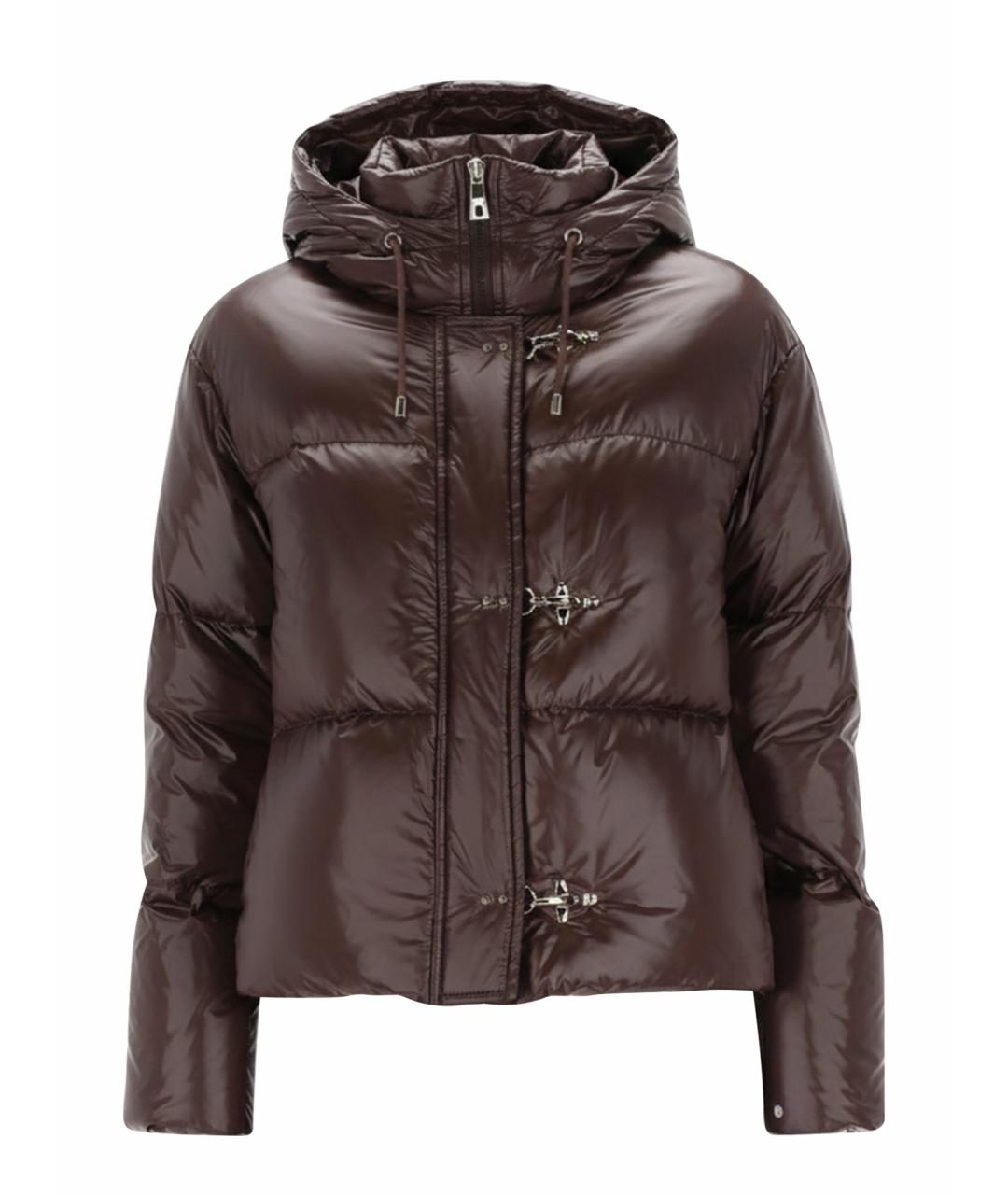 FAY Коричневый полиамидовый пуховик, фото 1